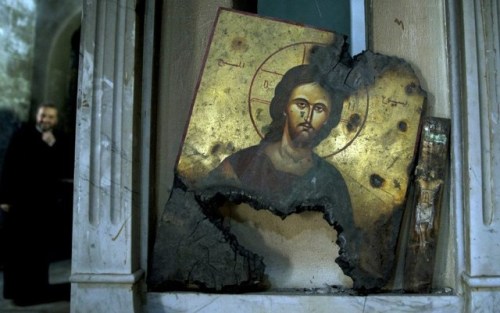 Church in Maaloula, March 3, 2016.