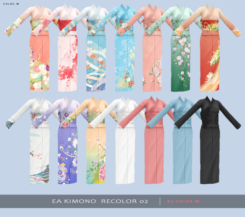 ChloeM-EA Kimono RecolorKimono Recolor 02 For Female Adult: 14  Swatches   DL:SFSKimo