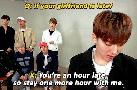 changkkung:The members’ reactions to Boyfriend Kihyun