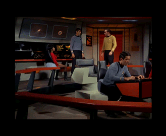 epicallyepicepicosity: kinkstertime:  kinkstertime:   garashirs: my absolute favourite thing about all the old star trek series is when the ship unexpectedly collides with something and, due to the lack of sophisticated special effects available at the