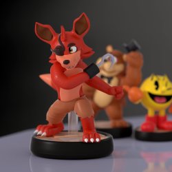 orlandoraven:Freddy und Foxy als amiibo