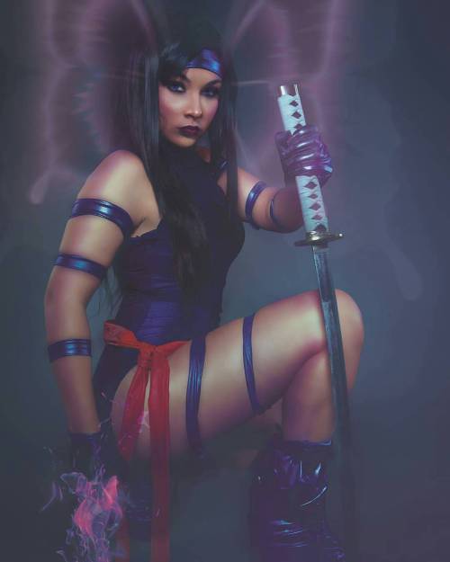 @soniaralynn - Have some Psylocke. Costume made by me edit by @zombiebitme photo by AMPCOSPLAY.tumbl