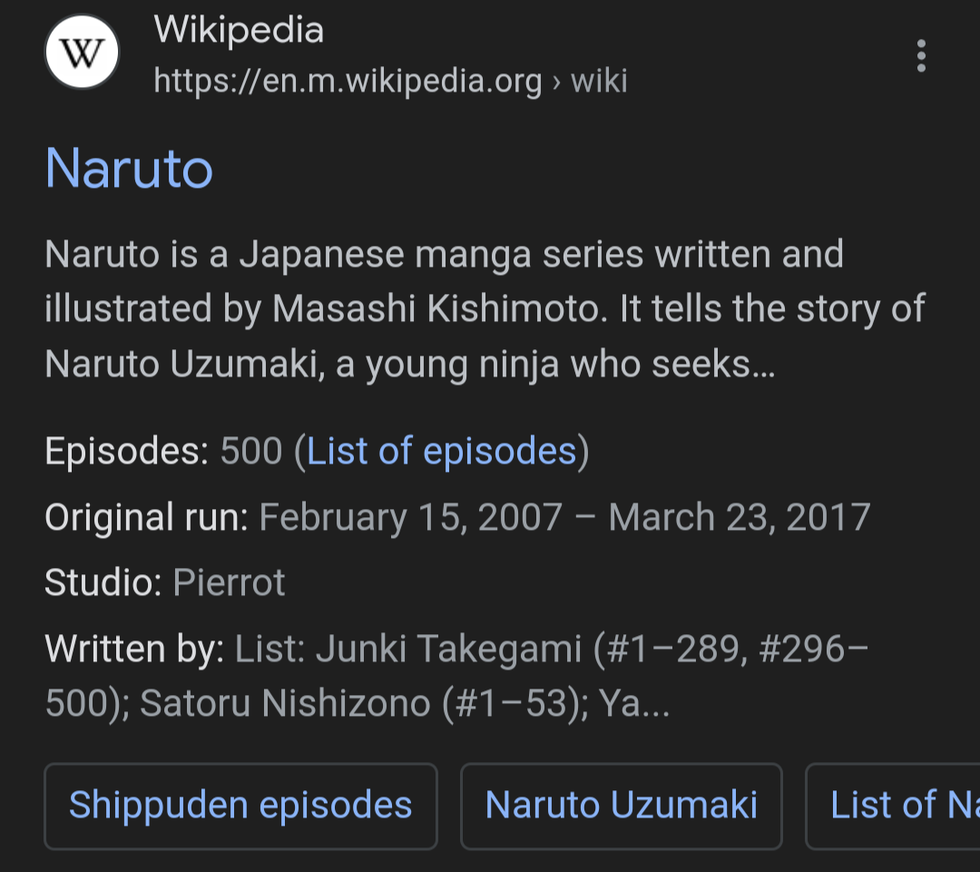 Naruto Uzumaki!! (episode), Narutopedia