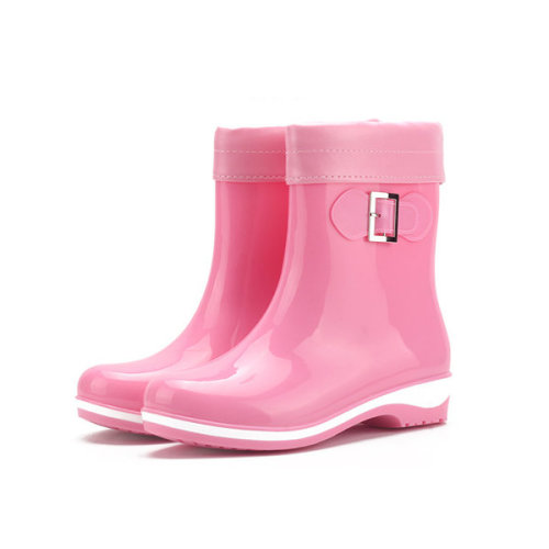 lovelyanifashion:Waterproof Slip On Ankle Rain Bowknot Rain Boots01    |    02   |   03 04    |    0