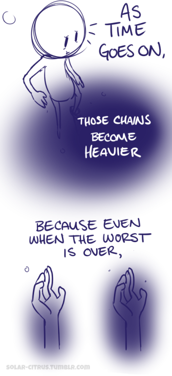 solar-citrus:  This comic is a lot more raw and has a roughdraft-y feel to it because, well, it kind of is LOL;;; but this has been on my mind for a few days and I wanted it out as soon as possible, because I do not know one person who has gone through