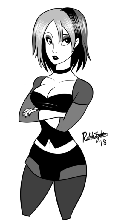 Next up in the Inktober challenge of Darkly-Inclined characters is Gwen from the Total Drama series.