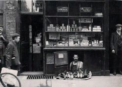  The smallest shop in London - a shoe salesman
