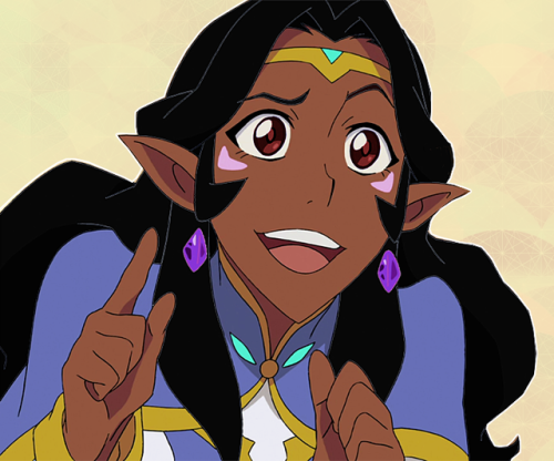 bisharpshooter:black-haired, brown-eyed Altean Allura because I had a need. Man, what could have bee