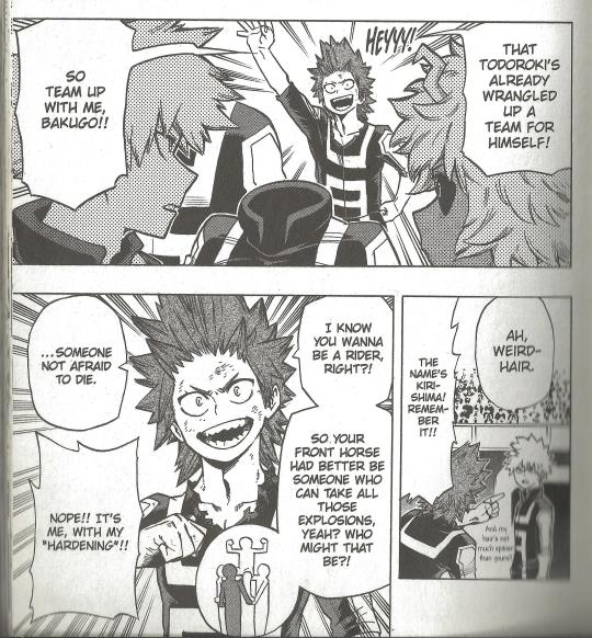 kiraelric: After reading through the manga I can easily say no.  Izuku and Katsuki’s relationship is far stronger, due to both experiences together and time. Izuku and Katsuki haven’t just know each other for over a decade but they also grew up together,