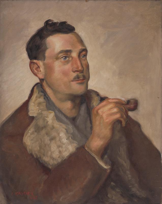 somanyhumanbeings:Herman Kasriel, Portrait of a man with a pipe (1927)