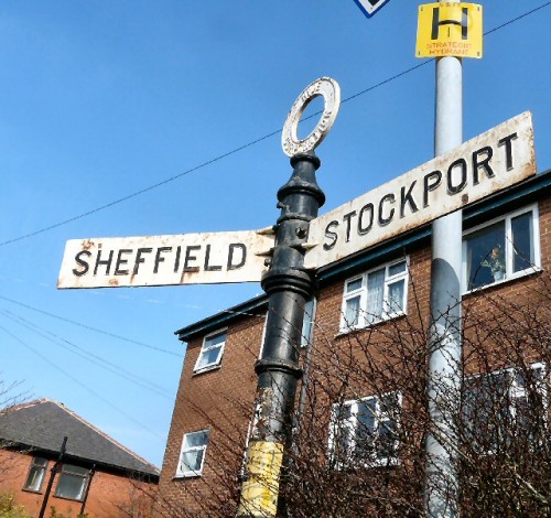 Old Hyde Corporation signpost