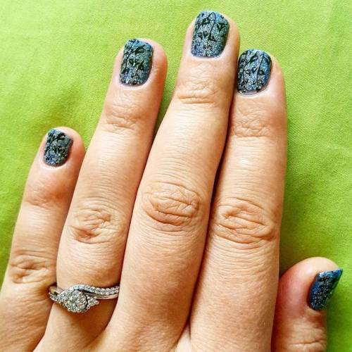 My nails as of late. Color changing too! #nails #nails, #sparkles #maini #manicure #nailstamping #di