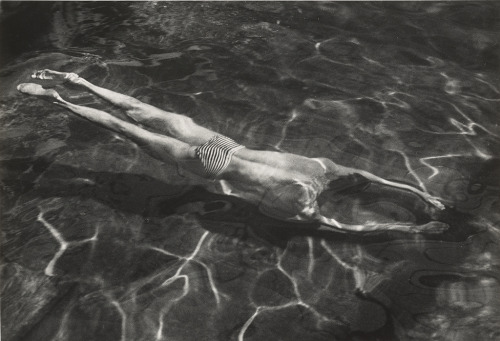 André Kertész  aka Andor Kertész (Hungarian, 1894–1985, b. Budapest, Hungary) - Underwater Swimmer, 