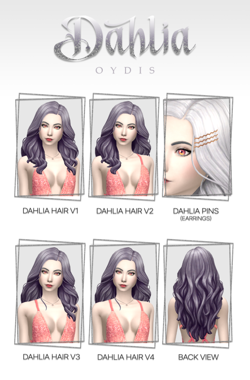 oydis: Dahlia HairI felt like the original EA hairstyle had potential but it was just too flat in 