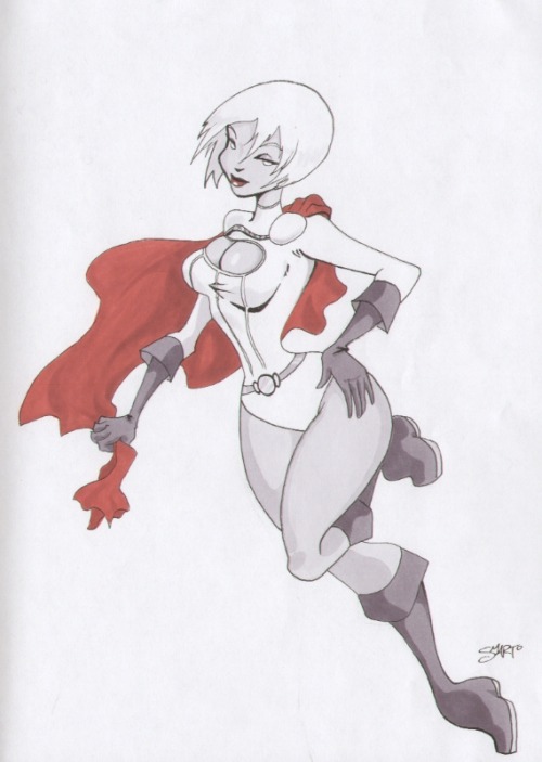 Porn photo michaelallanleonard:Power Girl by Luke Smarto