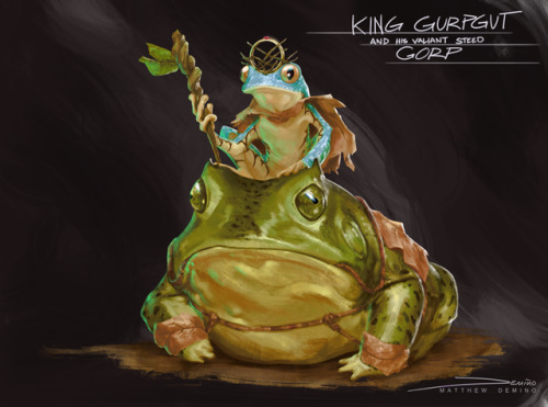 Second (and third) character for a DnD one-shot campaign my girlfriend is running. King Gurpgut and 