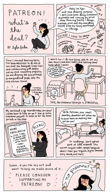 Hi friends!  After so many artists and illustrators I admire started using Patreon, I decided t