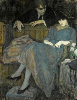 inland-delta:  Leo Gestel (Dutch, 1881 - 1941), The Flirtation, 1910 