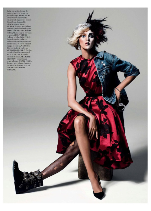 &ldquo;God Save The Queen&rdquo;Model: Anja RubikPhotographer: Inez and VinoodhMagazine: Vogue Paris
