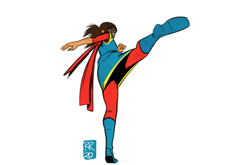 dammitrussellwhy: couple of quickish Ms. Marvel sketches