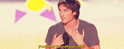 sinistersalvatore:Ian. &lt;3*I did not make these gifs*