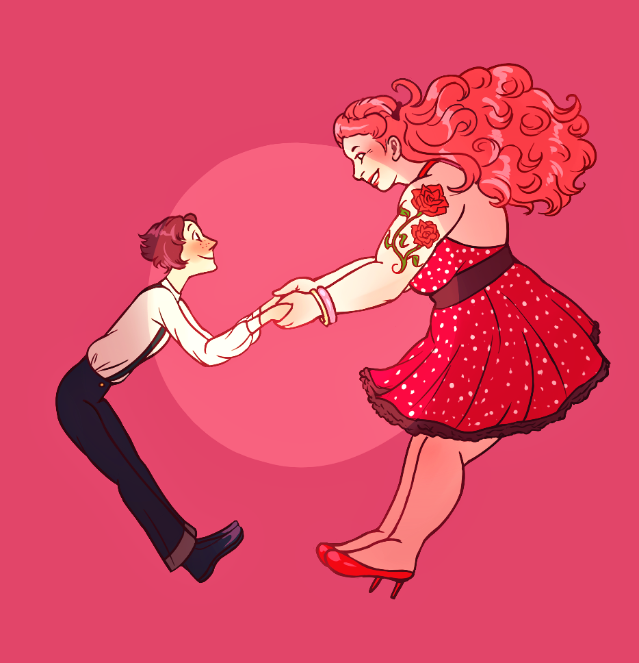 fairymascot:  pearlrose getting their groove on :“)  (it’s still pearlrosebomb