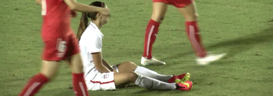 the-15-ers:  After being fouled all over the pitch for most of the game, a most adorably