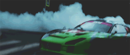 Car Gifs — Drift in the city.