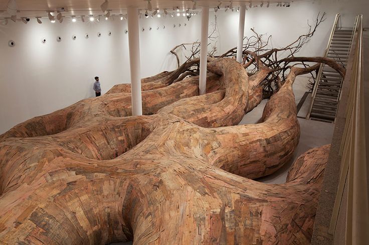 darksilenceinsuburbia:  Henrique Oliveira: Transarquitetonica,2014Museu de Arte Contemporânea,