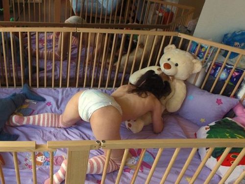 I’m in the play pen 💕 in the nursery porn pictures