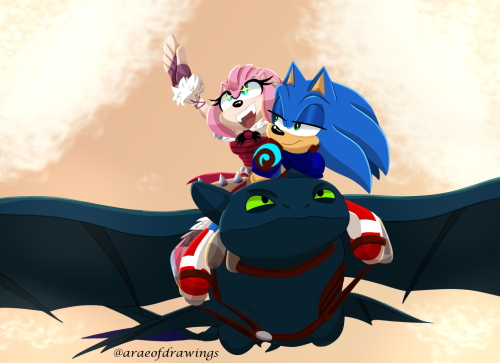  HOW TO TRAIN YOUR DRAGON SONAMY AU LETS GOOOO!!! This galaxy brain idea was a collab between me and