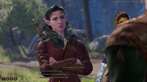 Silaestra is my newest Baldur’s Gate 3 character. She’s a noble High Elf Bladesinger Wizard (Evocati