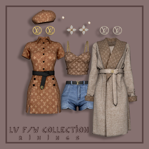 [RIMINGS] LV F/W COLLECTION. DECEMBER GIFTBOX - FULL BODY 2 / TOP / BOTTOM / EARRING 2 / HAT - NEW