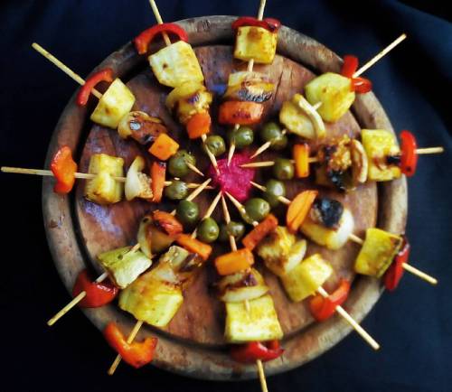 Unos pinchos de ricos vegetales, por favorrrr   #GOVEGAN