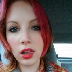 liliana-rayne:  Going to magic with sassy red lips #magicthegathering #redlips #redhead #nerdporn #loveit  Mmm. Red hair, red lips&hellip;