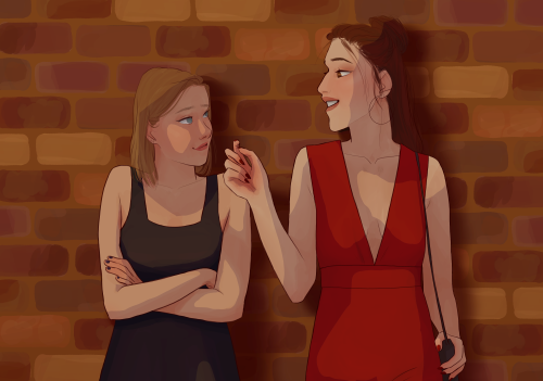 kindaorangey: osemanverse girls week day 4: fav friendship!these two were a given for today. one of 