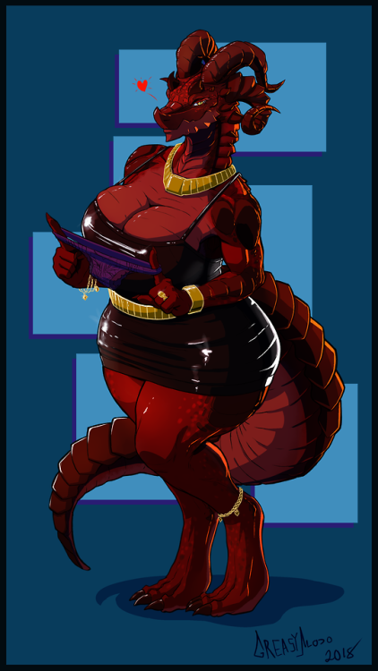 draxamir: mainlinemojo-nsfw:  Commission for DonklesElder Dragon LadyFond of panties FullRez: https: