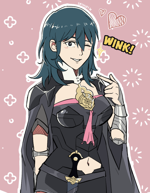 redrawing my old Byleth art from her constant face changesseriously! she have different faces every 