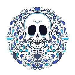 seedart95:  Calavera Talavera. (Puebla) No tengas miedo mejor pintate de talavera.