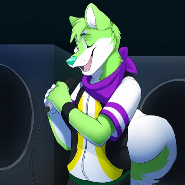 nextthefurry:  #furries #jailbird #niic #djfurry #raveparty #green #purple #awesome