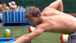 gomakesomerice:  Gifs credits to http://www.justjared.com/2015/06/28/clay-honeycutt-on-big-brother-hottest-shirtless-pics-so-far/
