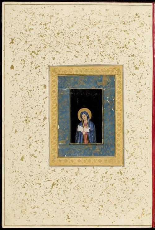 The Virgin MaryIndia, Mughal, c. 1760 - 1765Gouache and gold on paper © The Victoria &amp; 