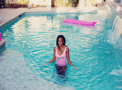 tearthatcherryout:  Kirby Griffin for Wildfox Couture Resort ‘14Barbie Dreamhouse by Mark Hunter  this is so cute
