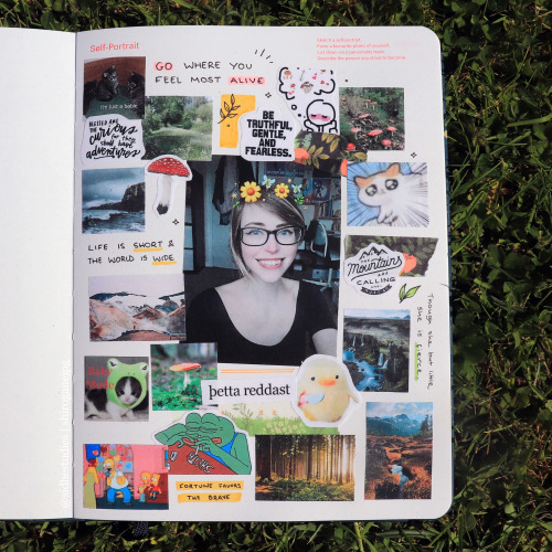 30/05/21 ♡ I got a new bullet journal in, and it had a ‘self portrait’ page! So thi