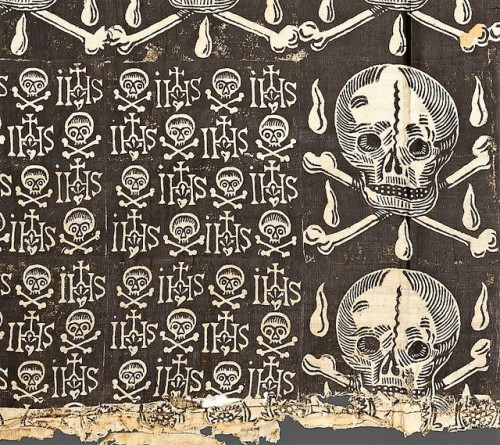 morbocurio: 17th century Linen Funerary Pall99 x 208cm printed linen pall decorated with skull and c