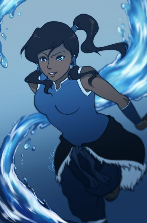 breathe-in-spiration:  Repost of a Korra drawing I did last year. I still need to catch up to the show so I am struggling to avoid the spoilers.. “OTL  <3 <3 <3 <3 <3