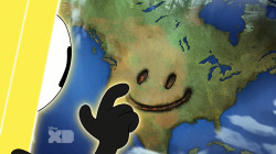 lavenderdreamer13:  ok but I laughed at this part because he.. he just fuckin drew a smile face on the continent. That’s it, a smile face. One of his dreams (instead of, like, world domination etc) was drawing a fucking big ass smile face just because.