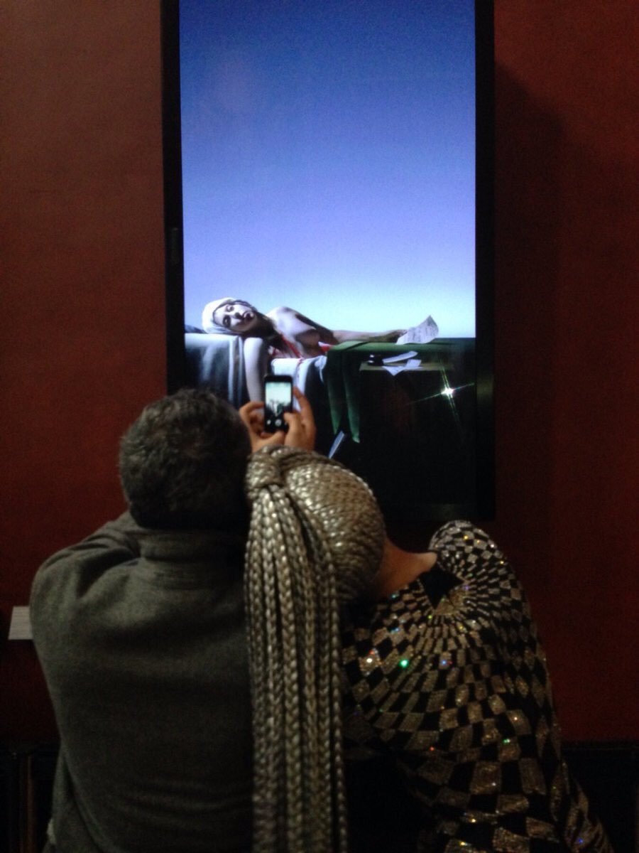 littleartpopistmonster:  While some people paid to film at the Louvre, Lady Gaga