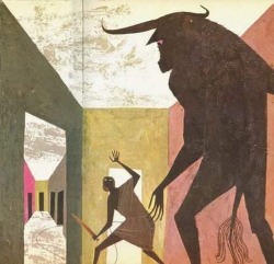 kundst:Alice and Martin ProvensenTheseus and the Minotaur, from The Golden Book of Myths and Legends (1959)