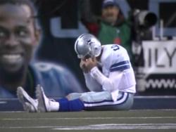 stevenlebron:   Sad Romo, or, The Incomplete Hero Tony Romo is always sad, and we are always happier for it. I was perfectly happy with that equation until I saw him on the sidelines this past Sunday after his third and final interception against the